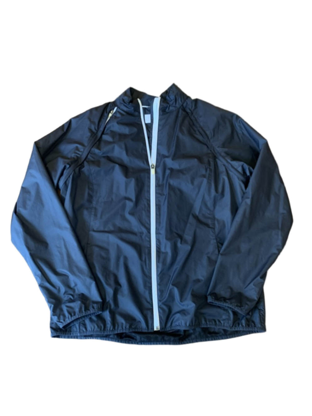 Lady Hagen Jacket Large Navy Blue Golf / Tennis Zip Off Sleeve Sports